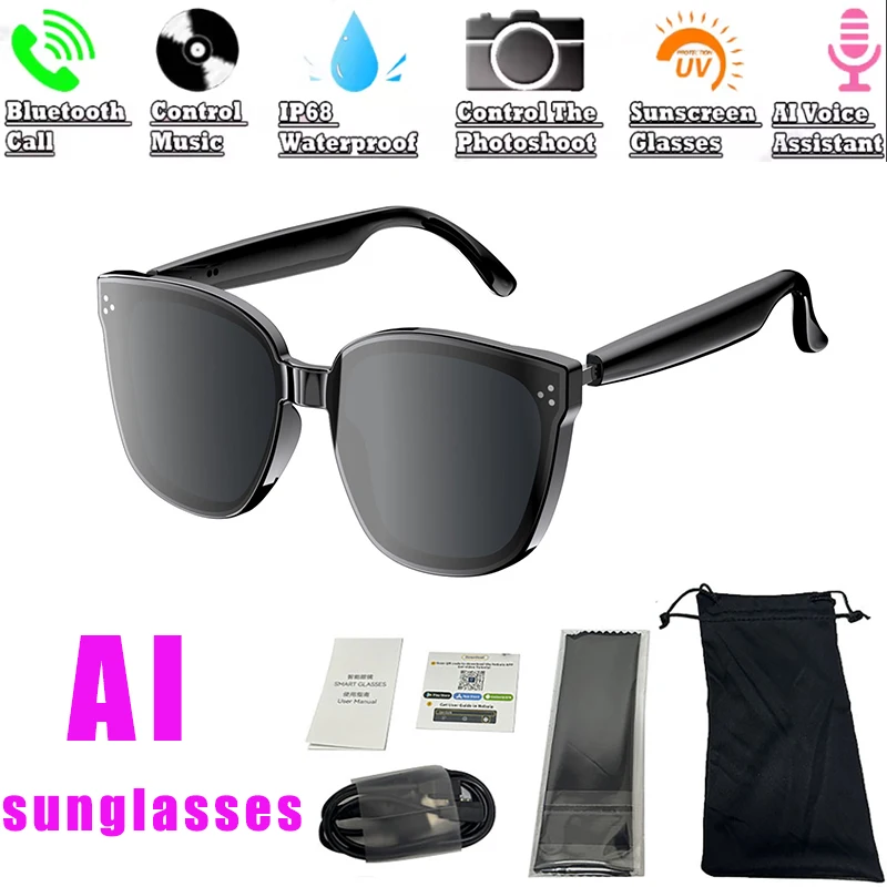 Audio Music Bluetooth - Occhiali da vista polarizzati Smart AI