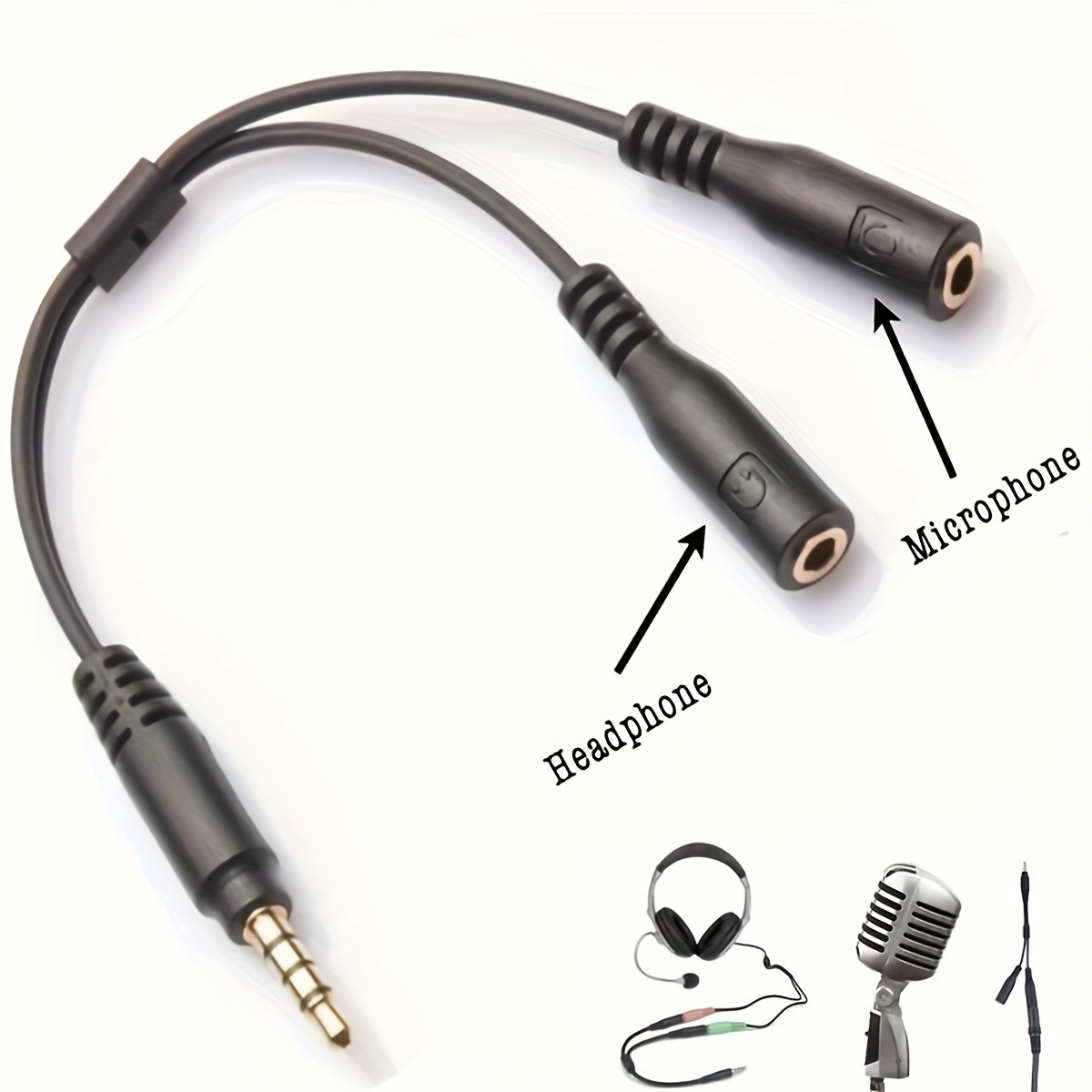 Audio Music Play - Adattatore cavo sdoppiatore audio stereo da