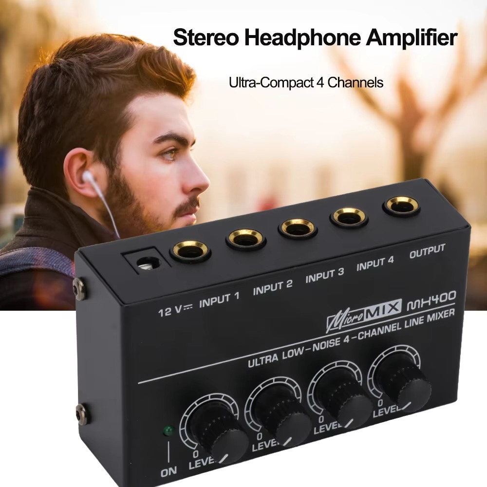 Audio Mixer 4 Channel - Mixer Audio a 4 Canali di