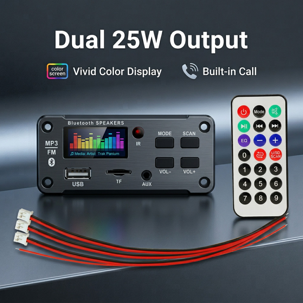 Audio Music Volume - Amplificatore Bluetooth 50W con Decoder MP3