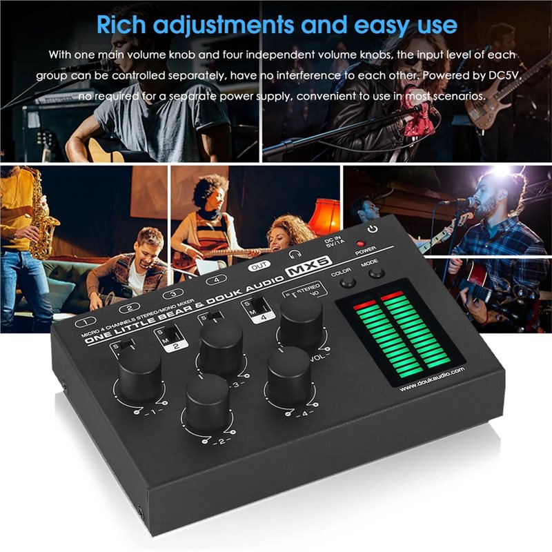 B67C Per Douk Audio MX5 Mixer  - Audio Mixer 4 Channel recensione e prezzo