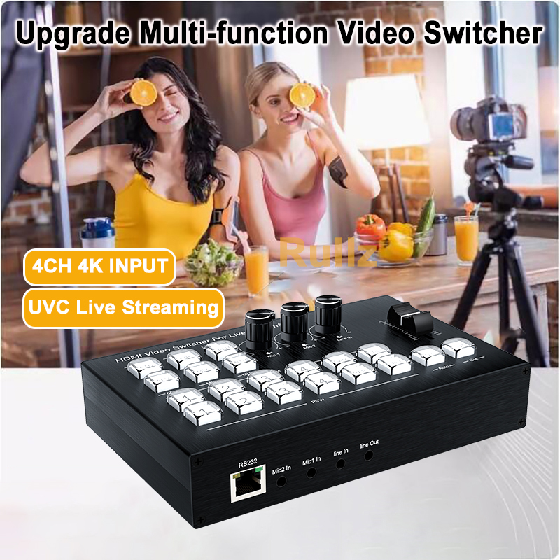 Mixer Video HDMI 1080P a 4 Can - Audio Mixer 4 Channel recensione e prezzo