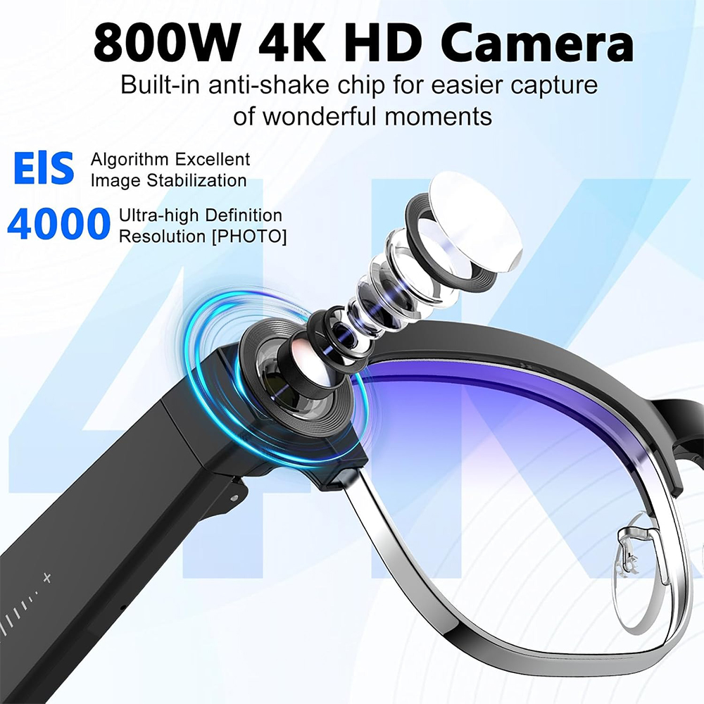 Occhiali Smart AI 4K con Fotoc - Audio Music Recording recensione e prezzo