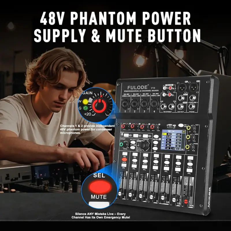Mixer Audio Fuluode a 4/8 Cana - Audio Mixer 4 Channel recensione e prezzo