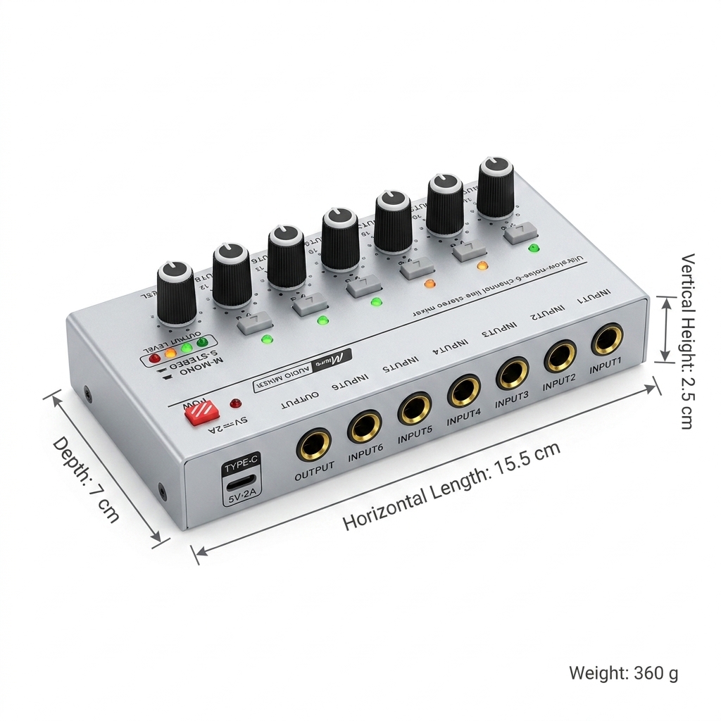 Mixer Audio Portatile a Bassis - Audio Mixer 4 Channel recensione e prezzo