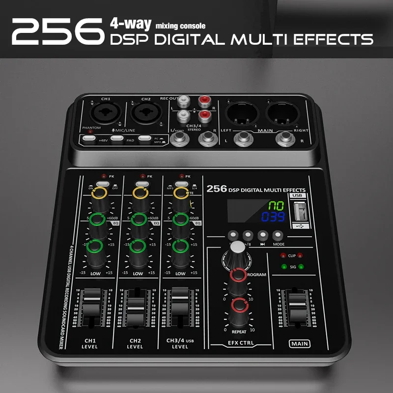Mixer Audio con Interfaccia Bl - Audio Mixer 4 Channel recensione e prezzo