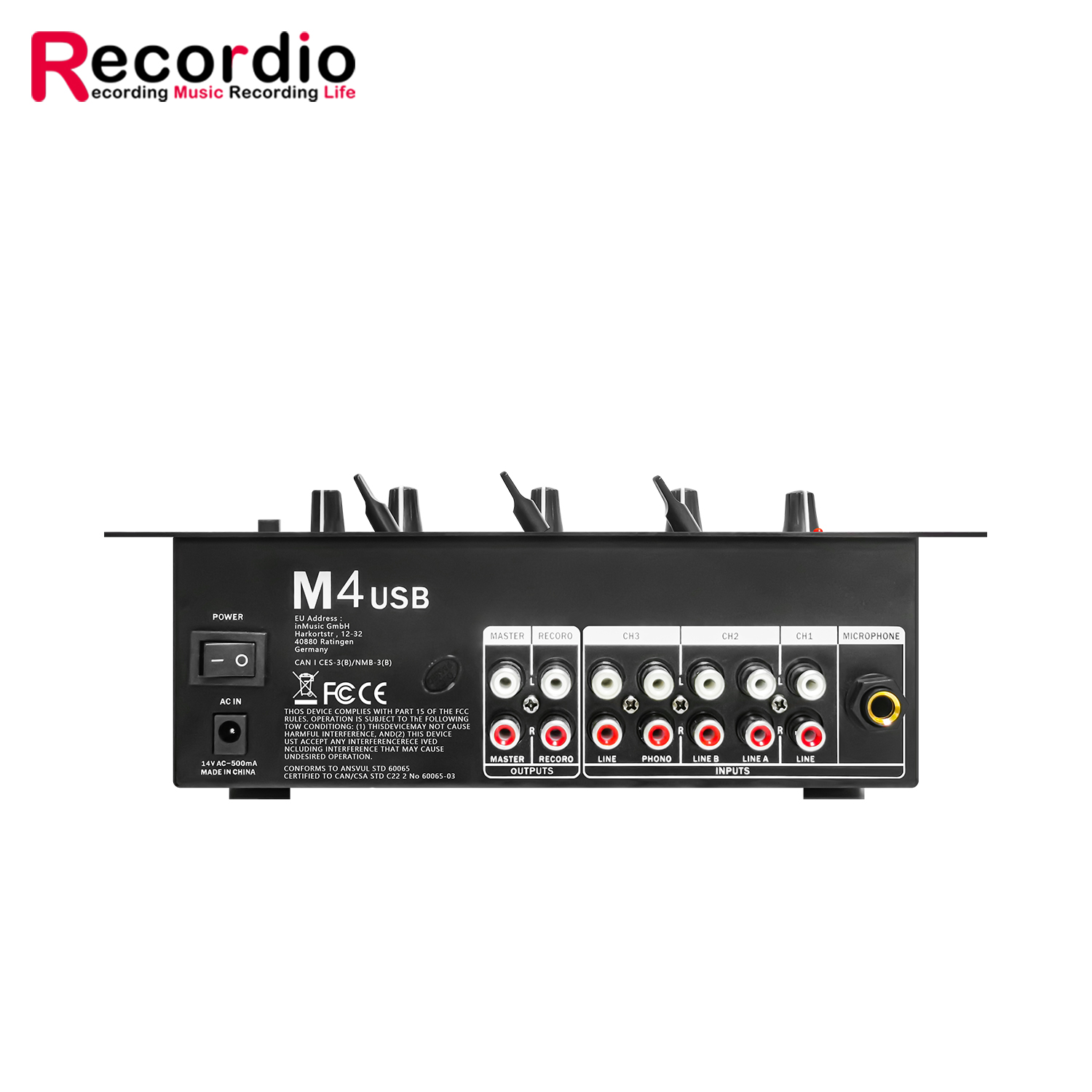GAX-DM4 Mixer audio stereo pro - Audio Mixer 4 Channel recensione e prezzo