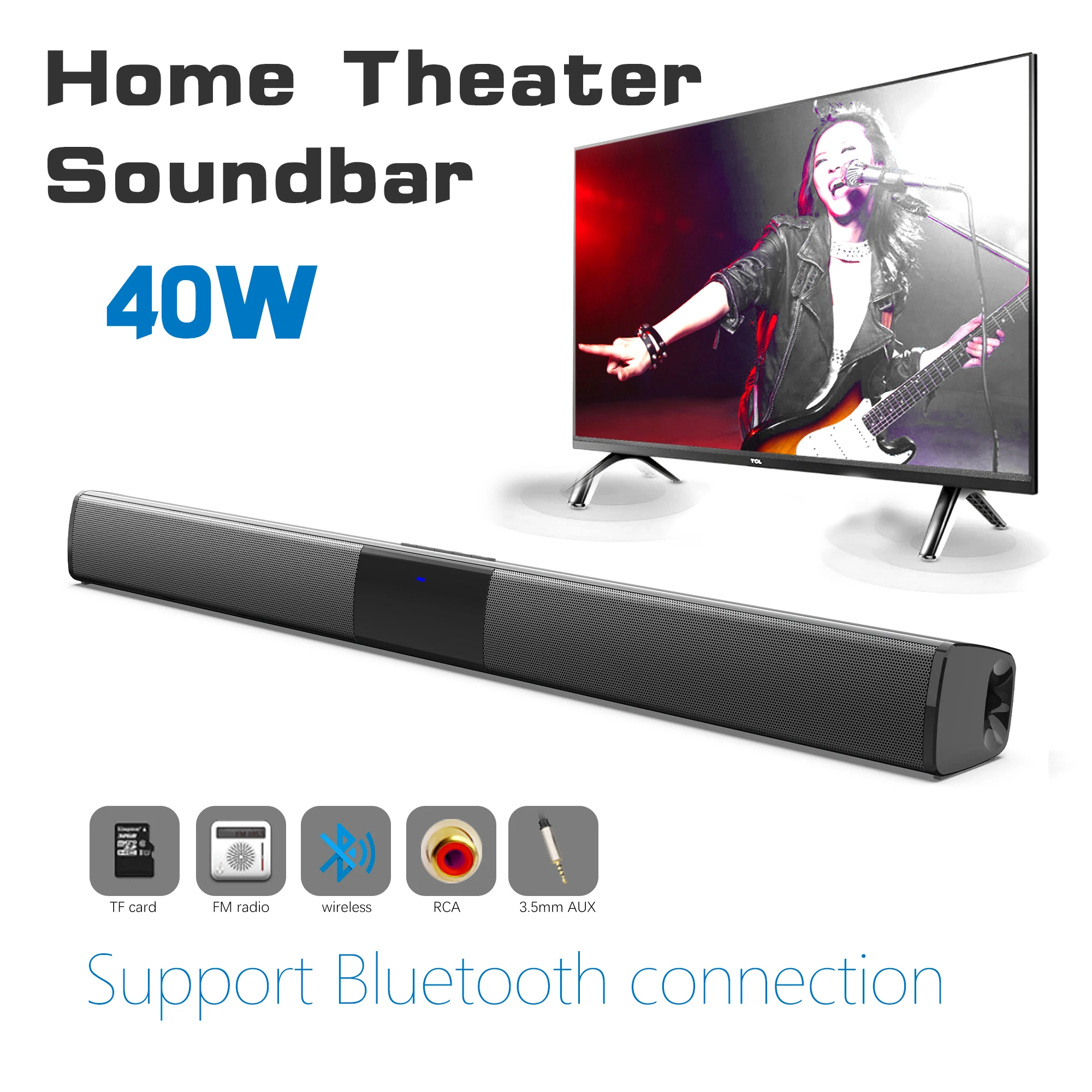 Soundbar ad alta potenza da 40 - Audio Music Volume recensione e prezzo