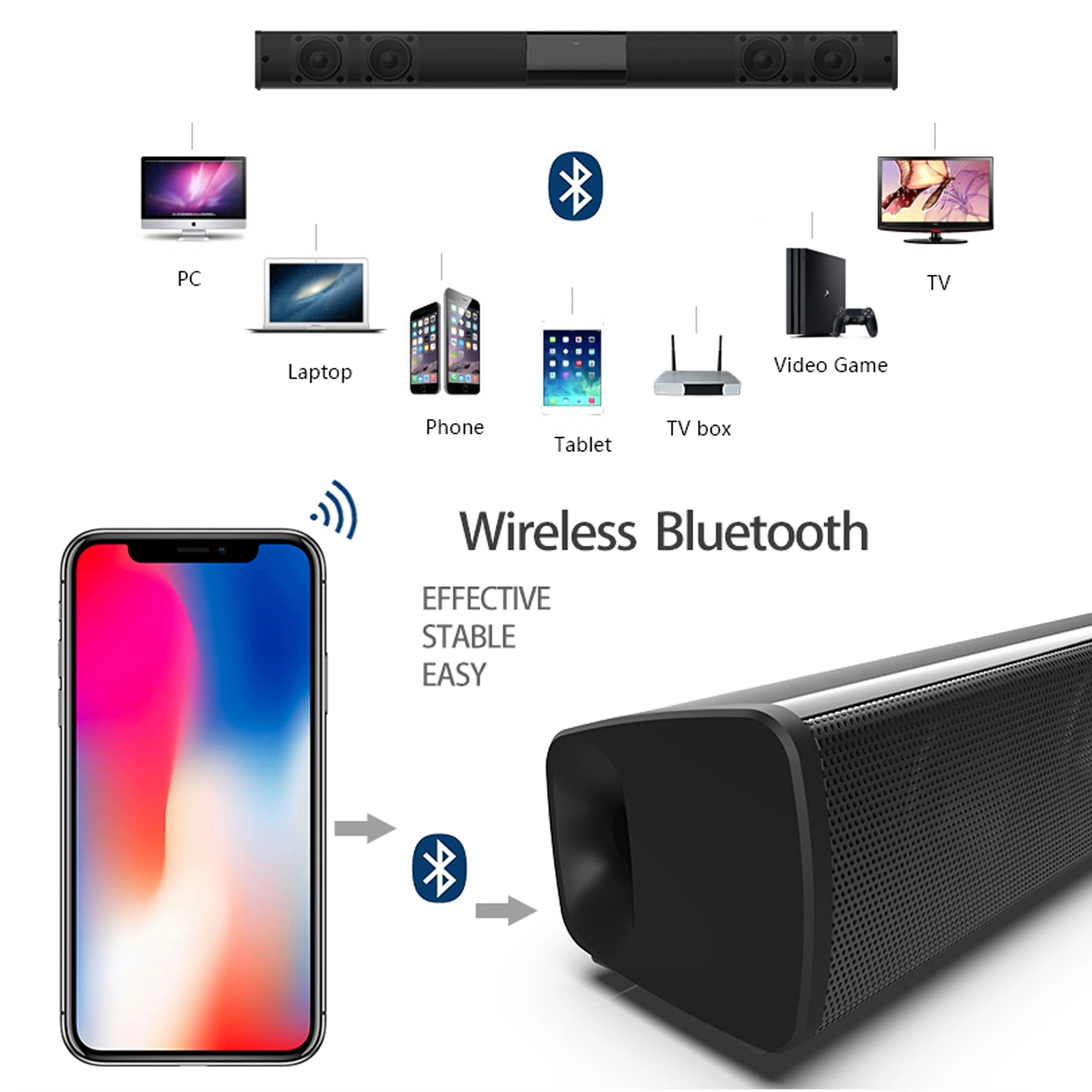 Soundbar ad alta potenza da 40 - Audio Music Volume recensione e prezzo