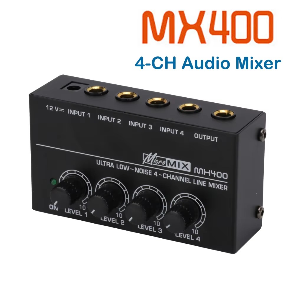 Mixer Audio a 4 Canali di Faci - Audio Mixer 4 Channel recensione e prezzo