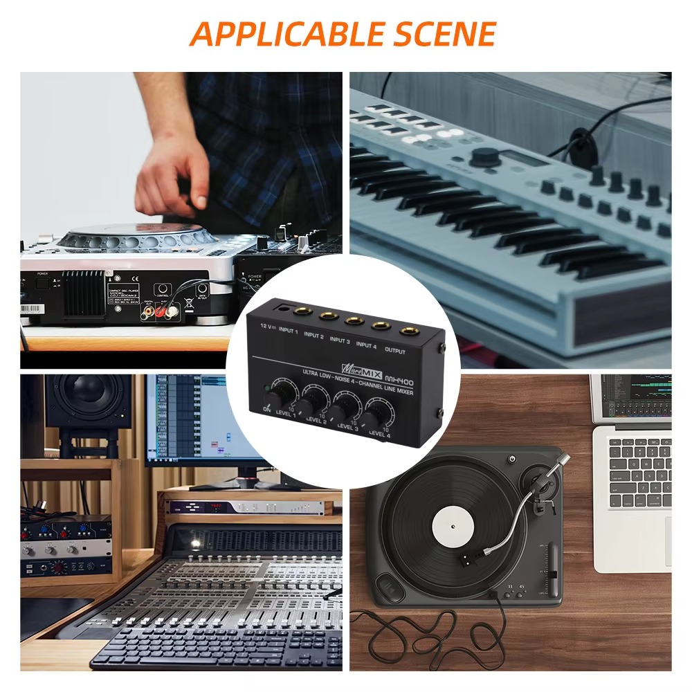 Mixer Audio a 4 Canali di Faci - Audio Mixer 4 Channel recensione e prezzo
