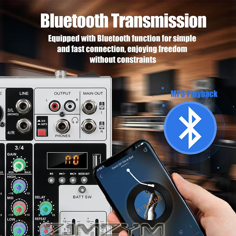 Mixer Audio Bluetooth RGB a 4  - Audio Mixer 4 Channel recensione e prezzo
