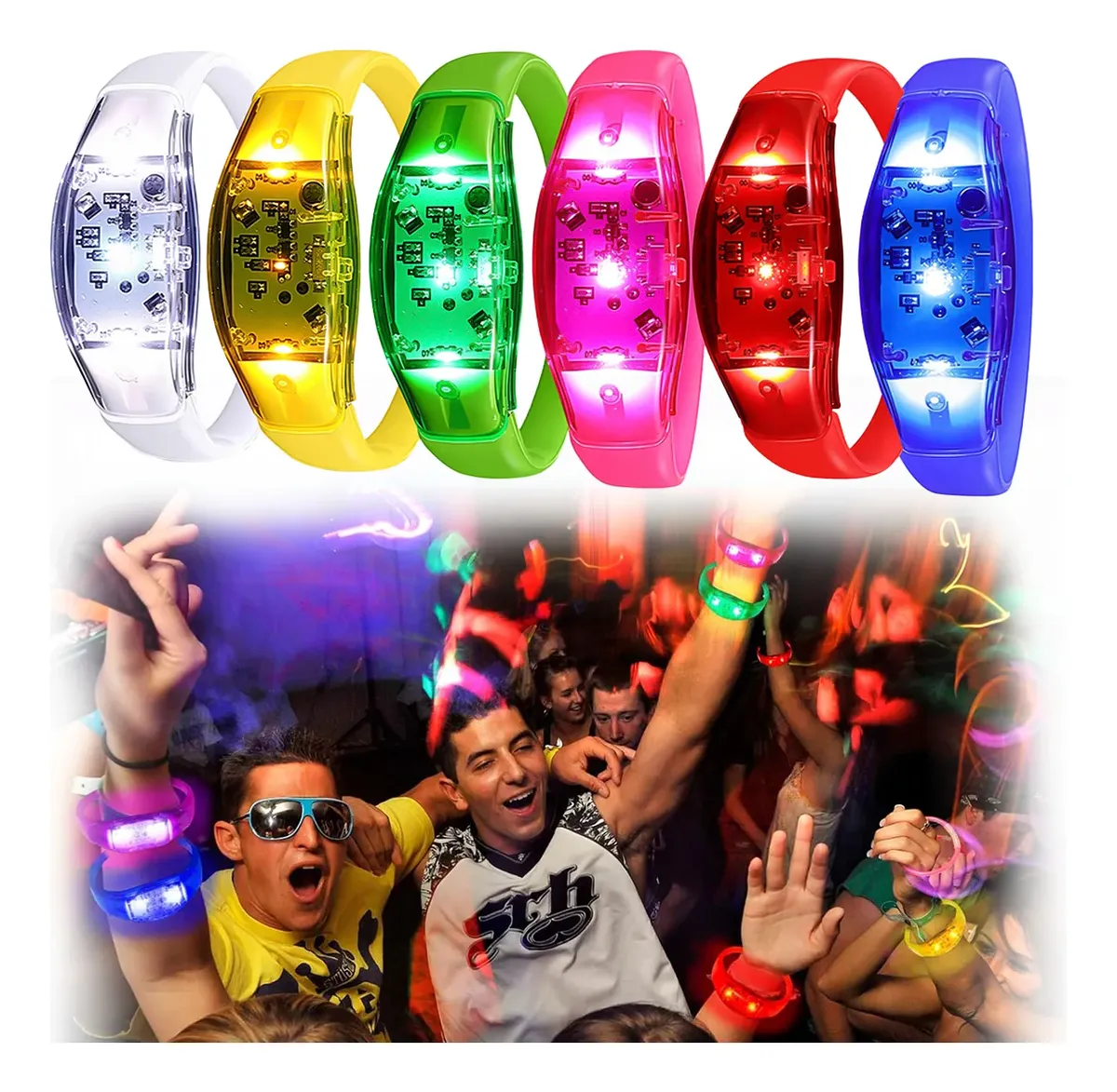 6 Braccialetti LED Attivati da - Audio Music Light recensione e prezzo