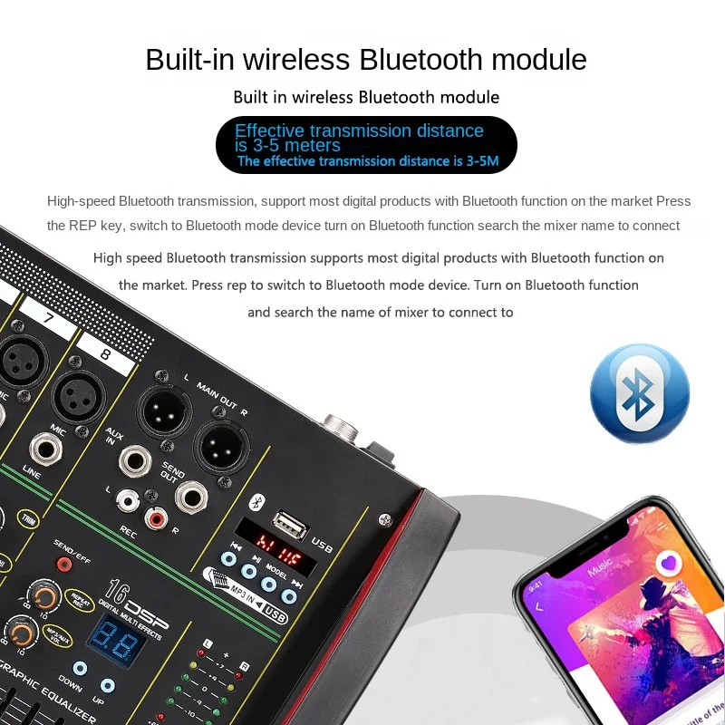 4 / 8 canali mixer DSP effetto - Audio Mixer 4 Channel recensione e prezzo