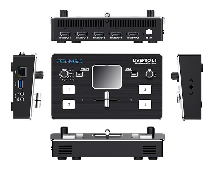 FEELWORLD LIVEPRO L1 4 ingress - Audio Mixer 4 Channel recensione e prezzo