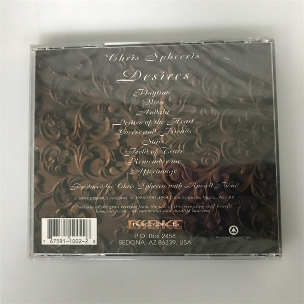 CD 'Desires' di Chris Spheeris - Audio Musically recensione e prezzo