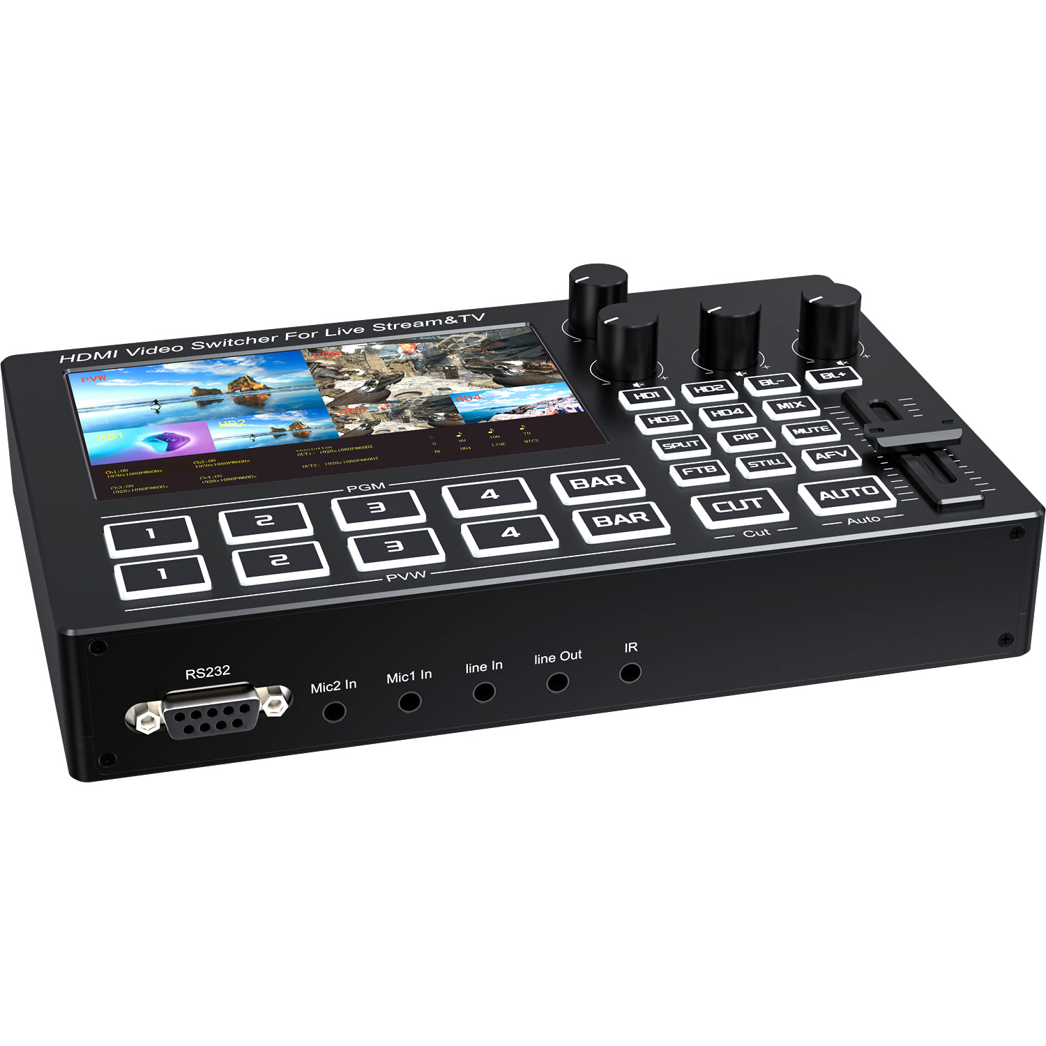 Mixer Video HDMI 4 Canali 1080 - Audio Mixer 4 Channel recensione e prezzo